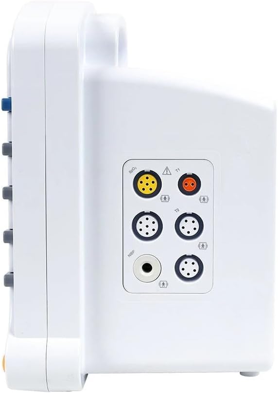 CMS 5100 Original 3 para Monitor with Adult Probes | Measures SPO2, NIBP, Pulse Rate, Temperature | Perfect for Hospital, Homecare, Ambulance Services, & Clinics | Hanscure