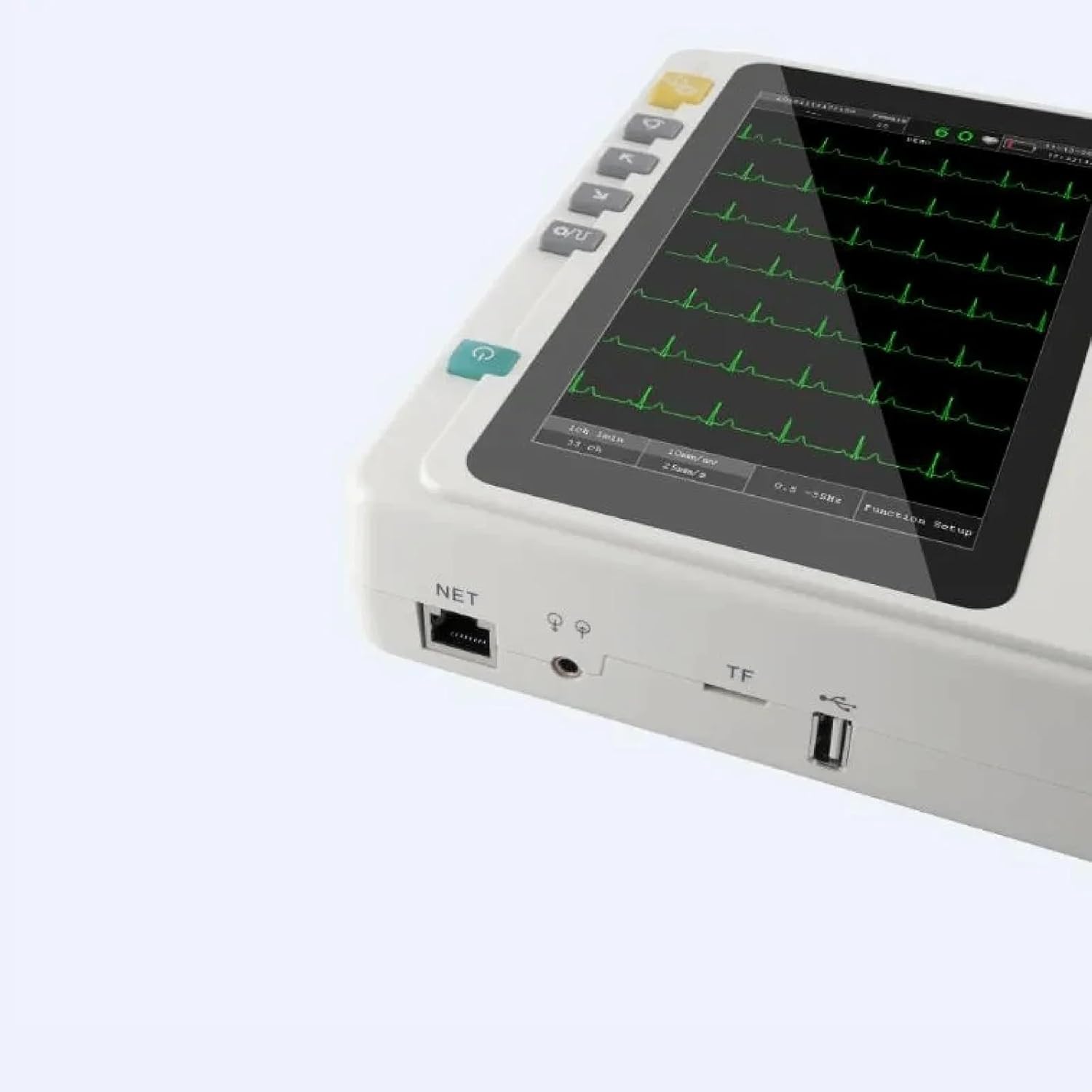 ECG601 6 Channel ECG Machine | 12 Lead Electrocardiograph with Touchscreen & Printer | Automatic Interpretation | Portable ECG for Clinics & Hospitals | Hanscure