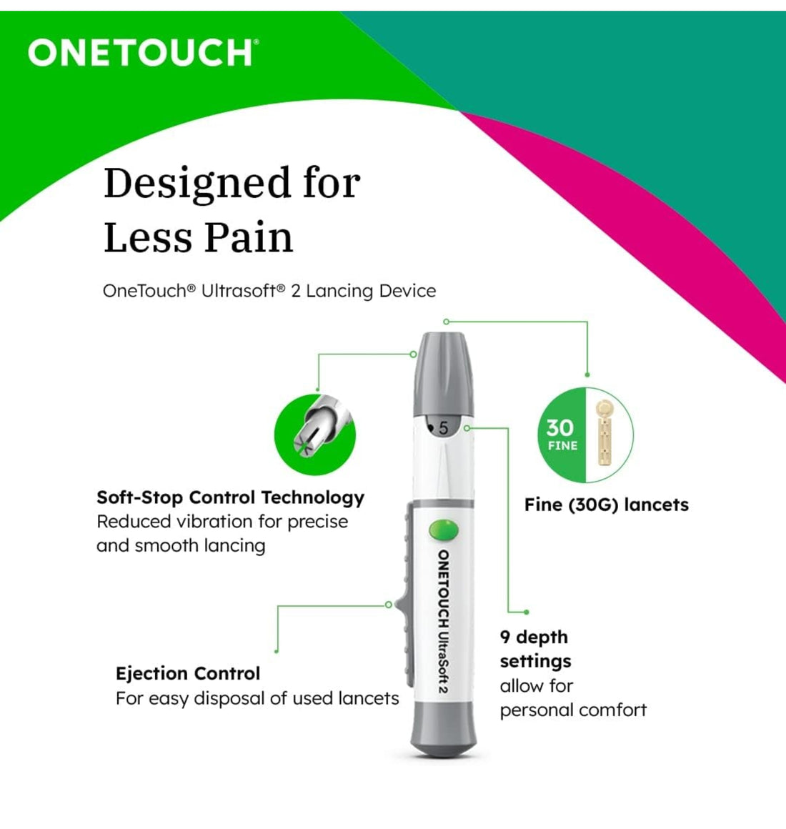 OneTouch Select Plus Simple glucometer machine with 10+50 Test Strips | Simple & accurate testing of Blood sugar levels at home, Global Iconic Brand | Includes 10 Sterile Lancets + 1 Lancing device